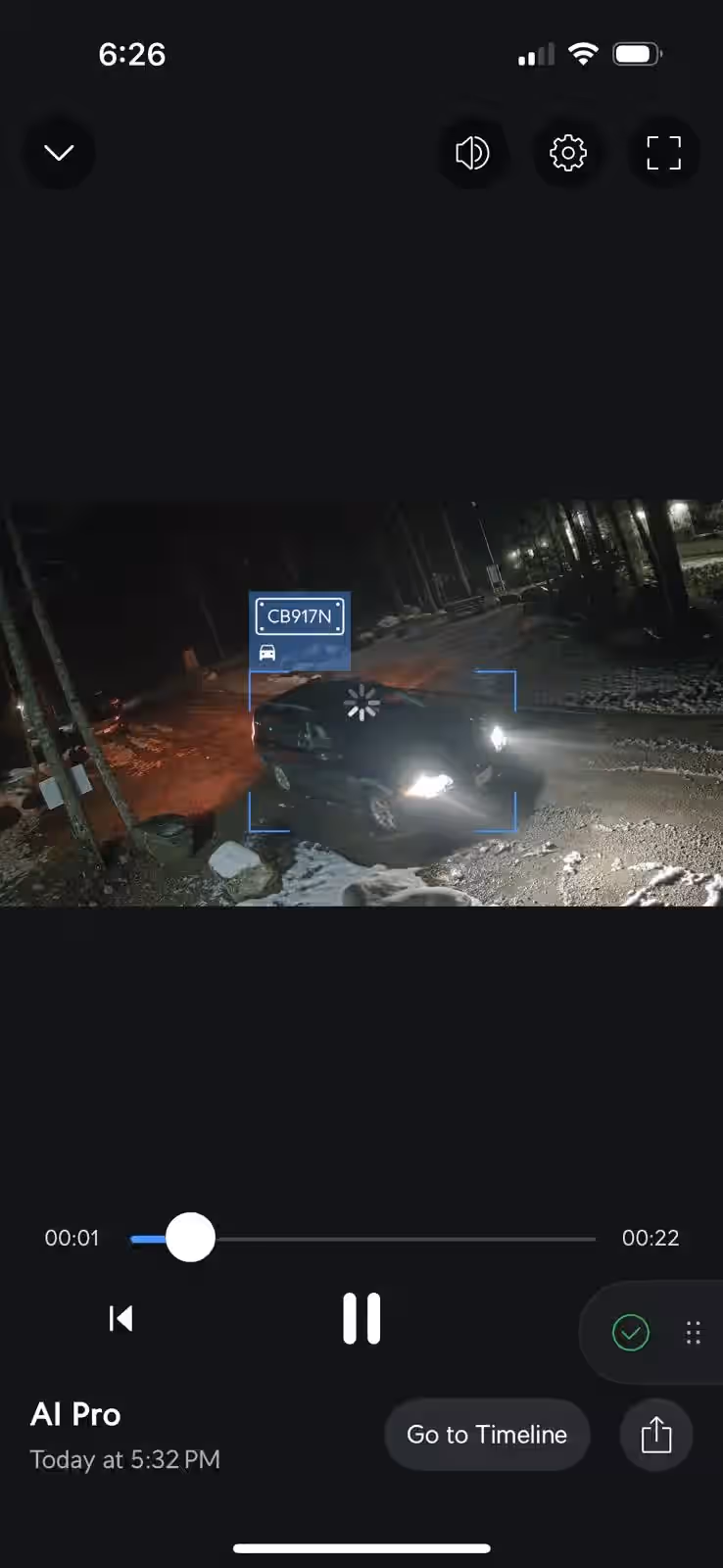 AI camera capture of vehicle plates at Crazy Creek Hot Pools resort