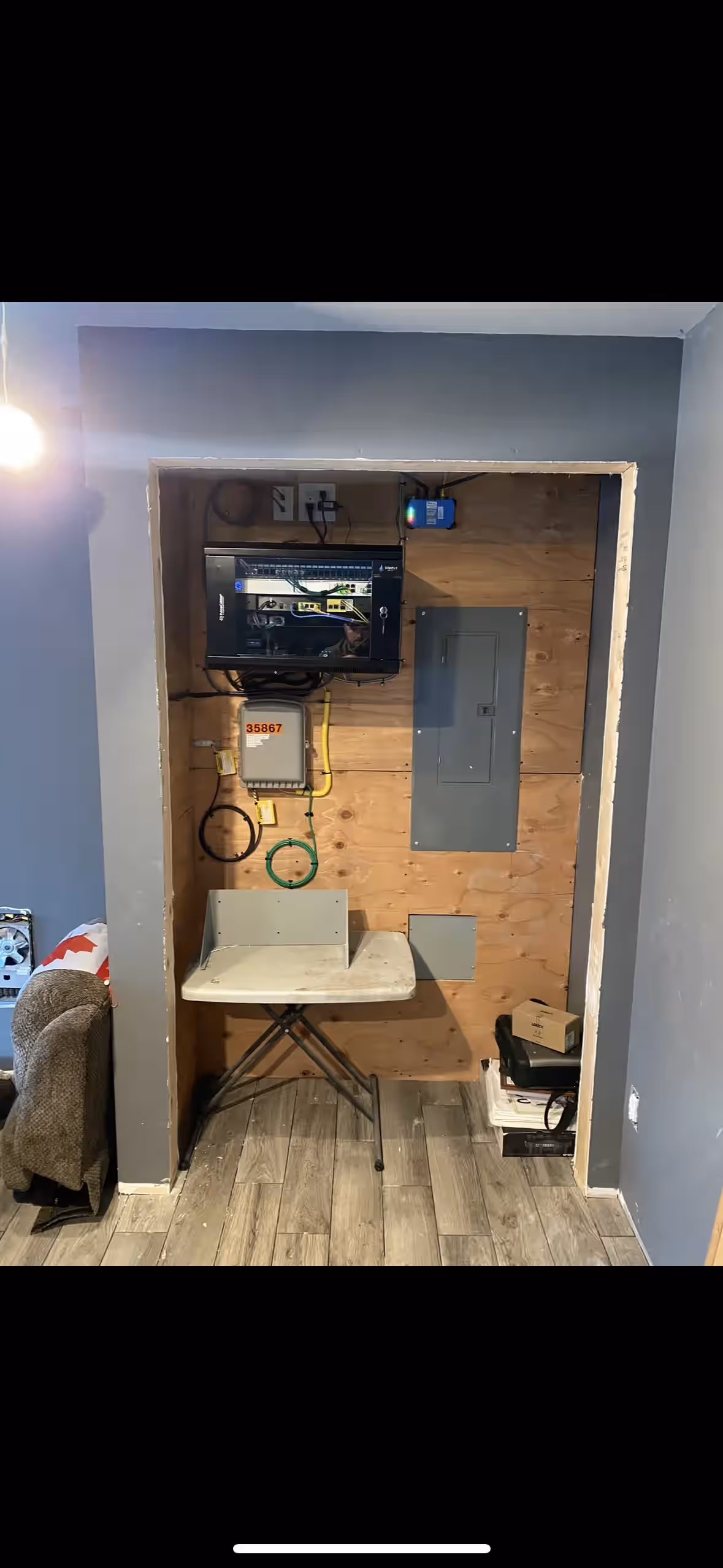 Ubiquiti outdoor access point enclosure at Heritage RV park